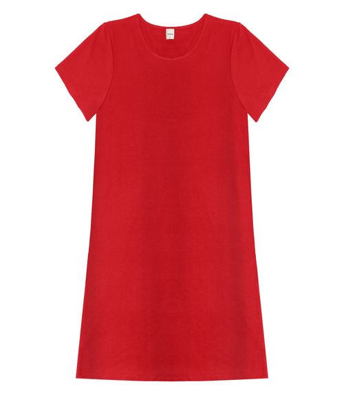 Blusa Básica Alongada Feminina Rovitex Vermelho