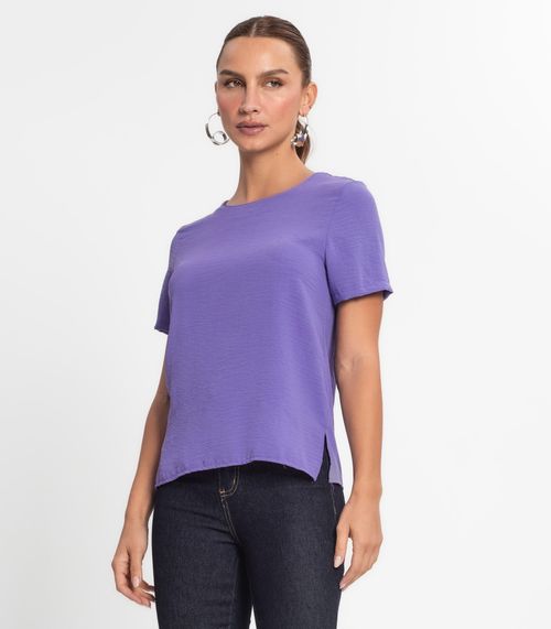 Blusa Feminina Manga Curta Endless Roxo
