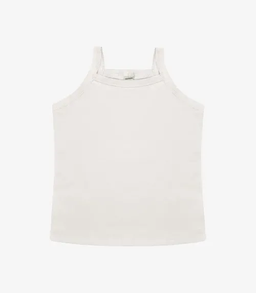 Regata De Alça Infantil Feminina Rovi Kids Bege