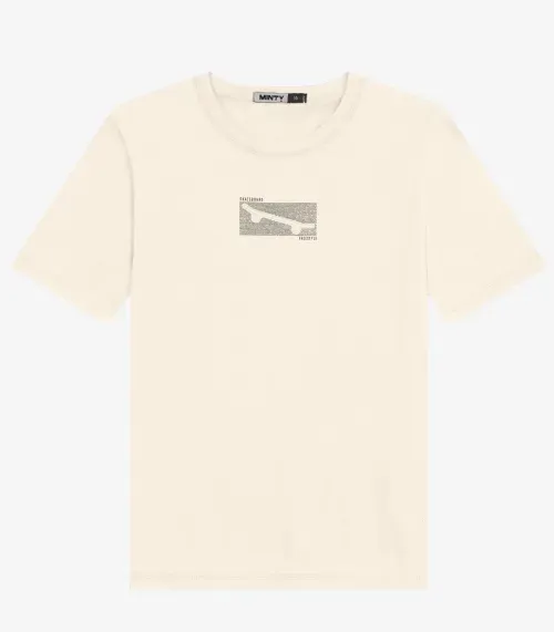 Camiseta Juvenil Masculina em Meia Malha Minty Bege