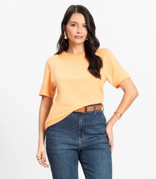 Camiseta Básica Unissex Rovitex Laranja