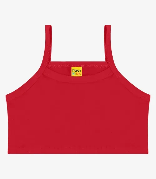 Top De Alça Infantil Rovi Kids Vermelho