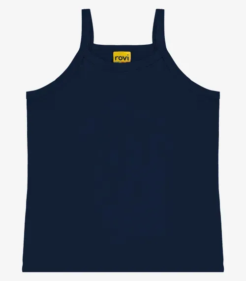 Regata De Alça Infantil Feminina Rovi Kids Azul