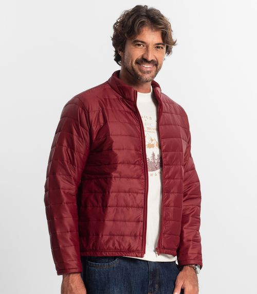 Jaqueta Masculina Em Microfibra Com Bolso Diametro Vermelho