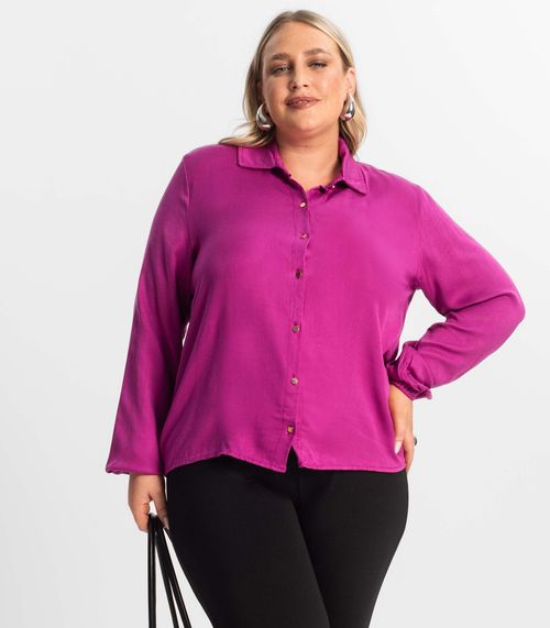 Camisa Manga Longa Secret Glam Secret Glam Roxo