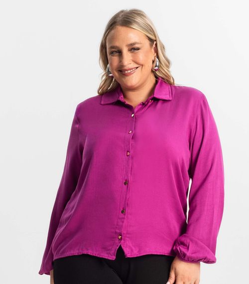 Camisa Manga Longa Secret Glam Secret Glam Roxo