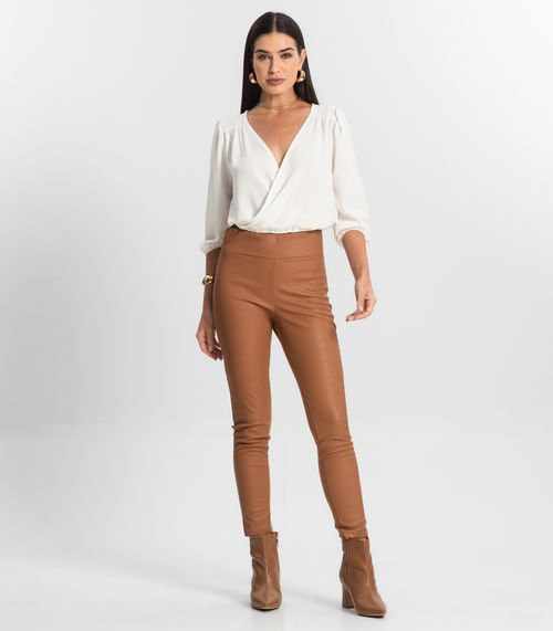 Calça Legging Feminina Rovitex Marrom