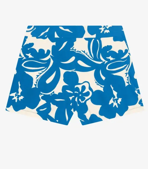 Shorts Viscose Maquinetada Plus Size Secret Glam Azul