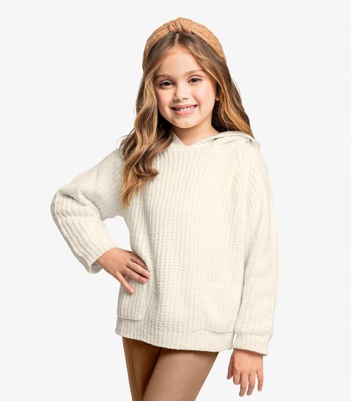Sueter Tricot Infantil Trick Nick Bege