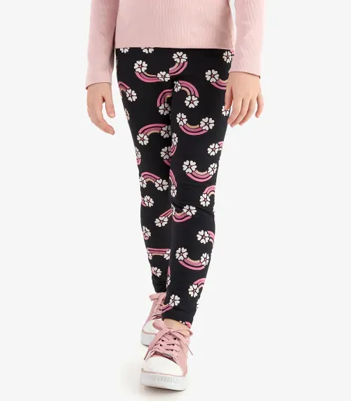Legging Infantil Estampada Rovi Kids Preto