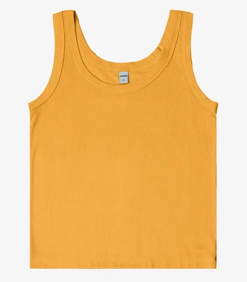 Regata em Ribana de Viscose Rovitex Amarelo