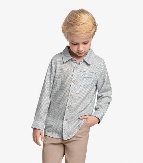 Camisa Infantil Manga Longa Trick Nick Azul
