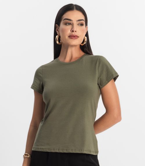 Blusa Feminina Cotton Leve Básica Rovitex Verde