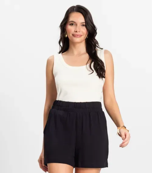 Regata Cropped Feminina Ribana Rovitex Bege