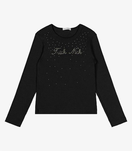 Blusa Manga Longa Trick Nick Preto