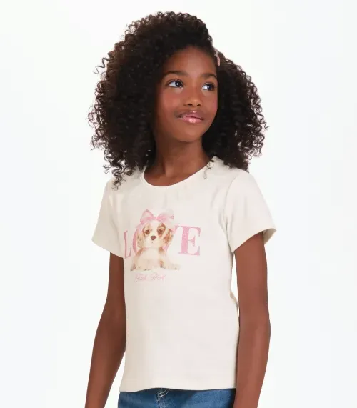 Conjunto Feminino Blusa Com Shorts Trick Nick Bege