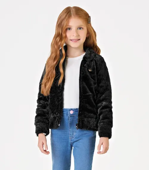 Casaco Infantil Feminino Trick Nick Preto