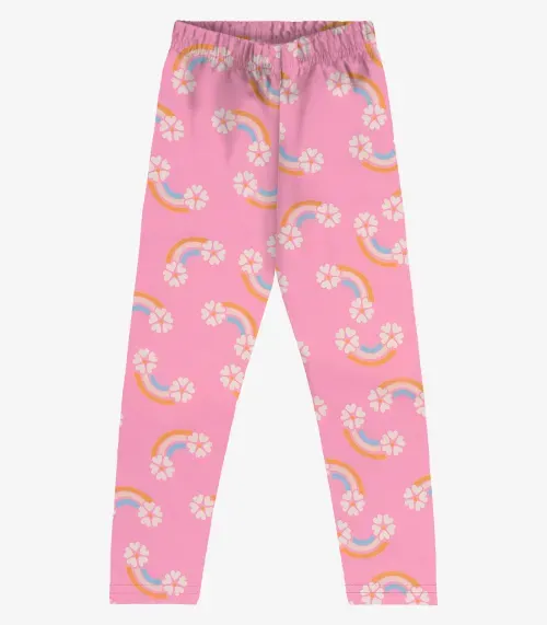Legging Infantil Estampada Rovi Kids Rosa