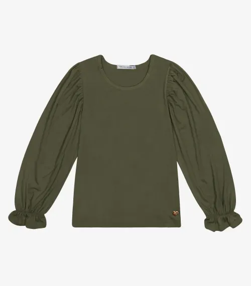 Blusa Infantil Manga Longa Trick Nick Verde