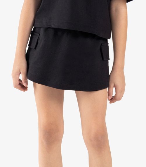 Shorts Saia Infantil Rovitex Kids Preto