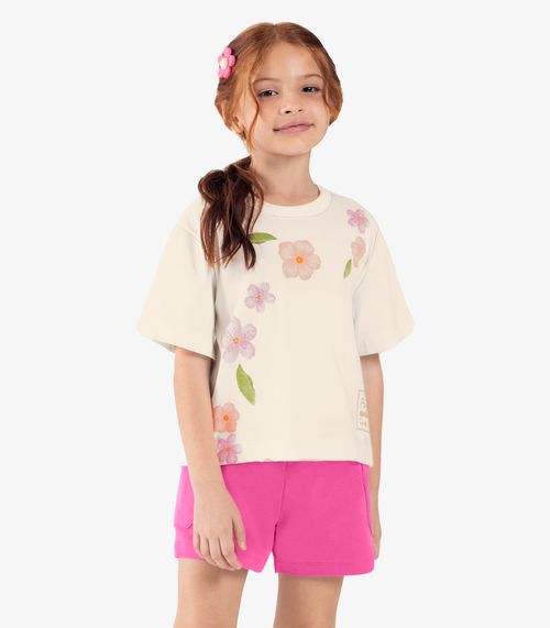 Blusa Infantil Feminina Rovitex Kids Bege
