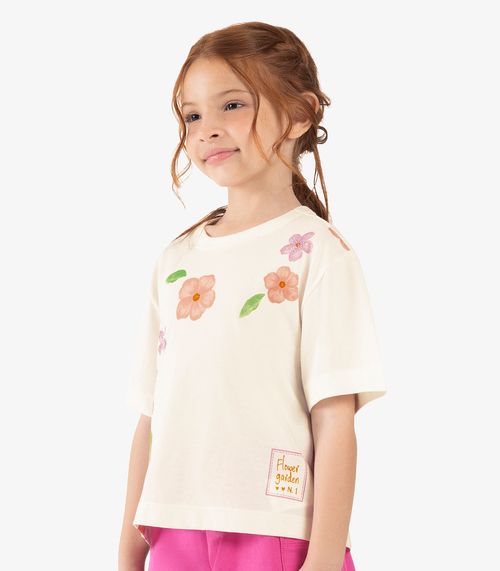 Blusa Infantil Feminina Rovitex Kids Bege
