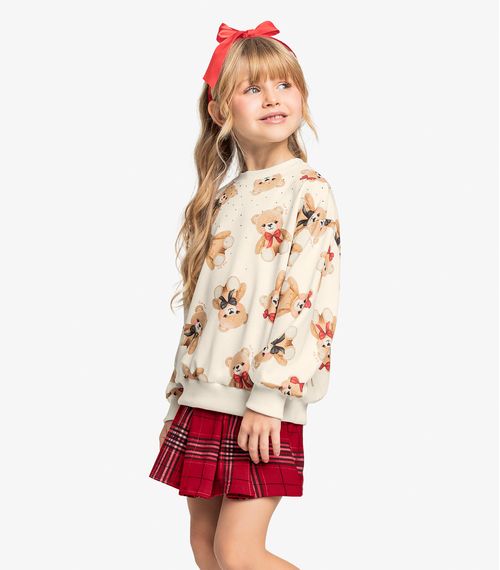 Blusão Menina Infantil Trick Nick Bege