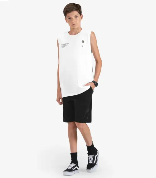 Machão Juvenil Masculino em Meia Malha Minty Branco