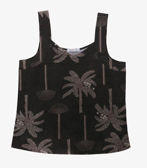 Blusa De Alca Plus Secret Glam Preto