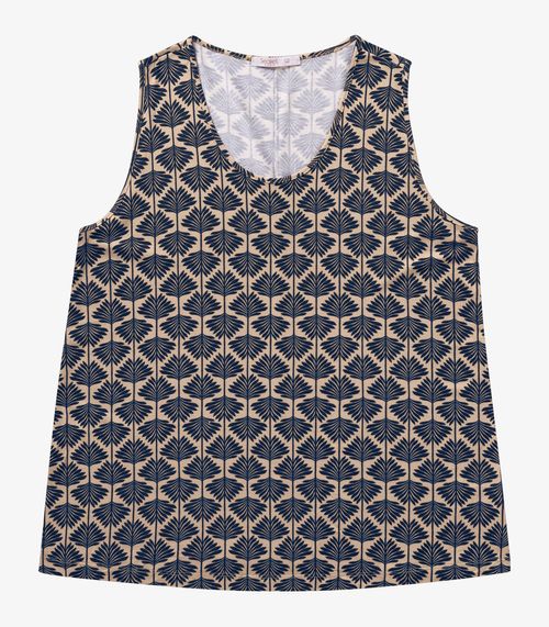 Regata Viscose Plus Size Secret Glam Marrom