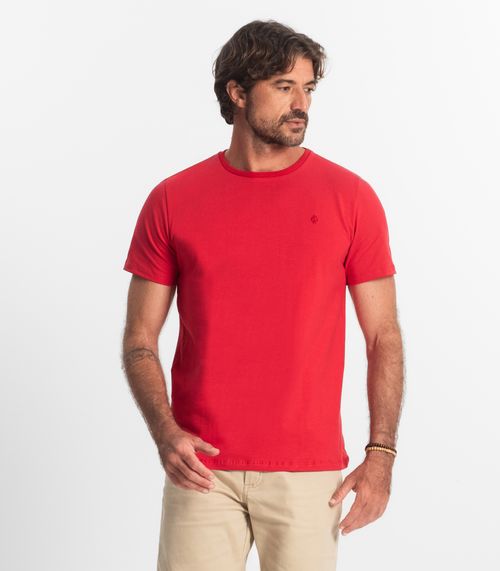 Camiseta Masculina Básica Diametro Vermelho