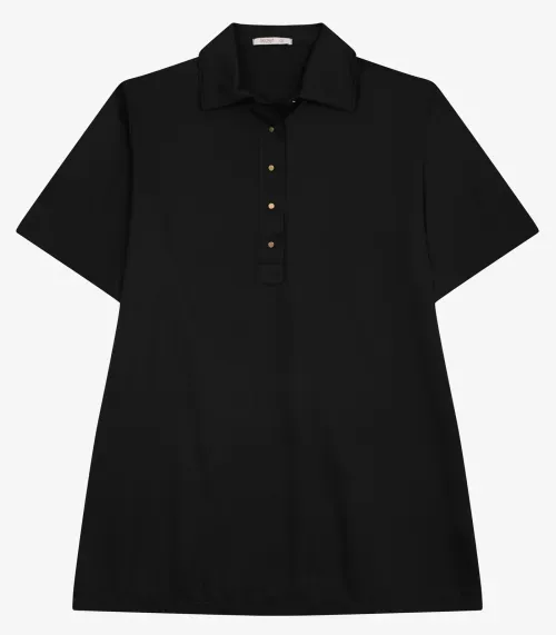 Vestido Midi Plus Size Secret Glam Preto