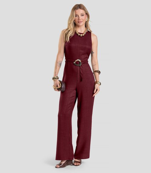 Macacão Longo Feminino Dianna Vermelho