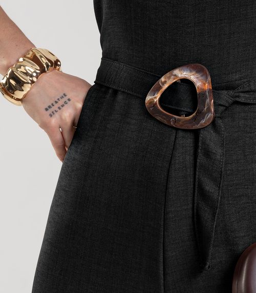 Macacão Longo Feminino Dianna Preto