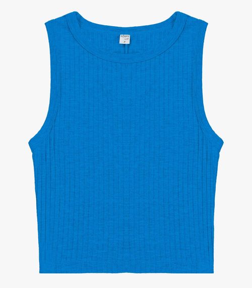 Regata Feminina Adulto Canelada Intinita Cor Azul