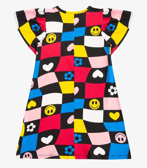 Vestido Infantil Menina Estampado Select Vermelho