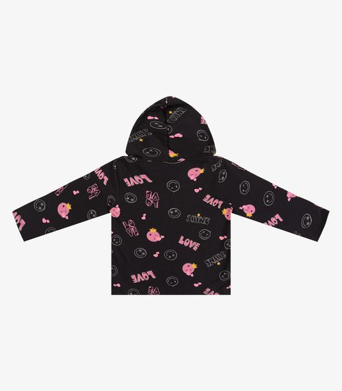 Blusão Menina Infantil Select Preto