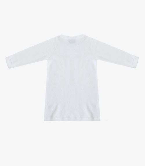 Vestido Infantil Manga Longa Select Branco