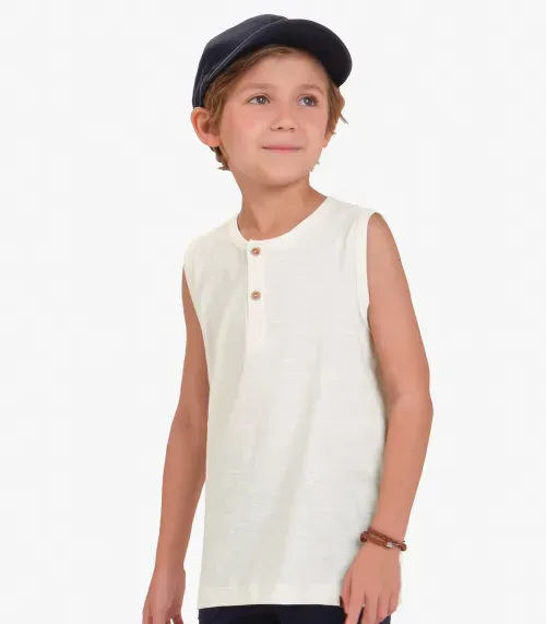 Machão Masculino Meia Malha Maquinetada Trick Nick Bege