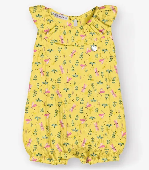 Macaquinho Gase Infantil Trick Nick Amarelo