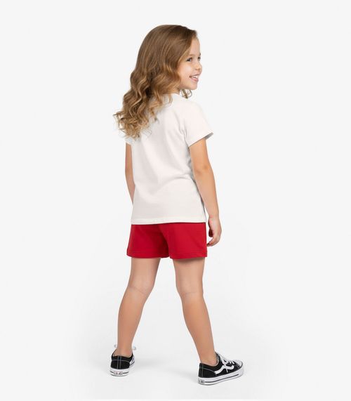 Conjunto Infantil Curto Verão Menina Select Bege