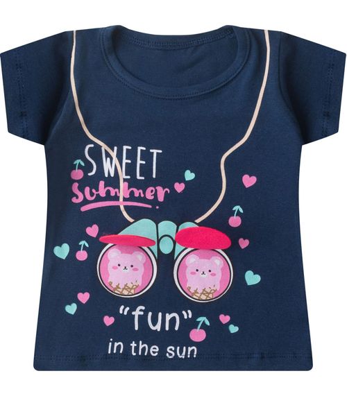 Conjunto Infantil Menina Curto Interativo Select Azul