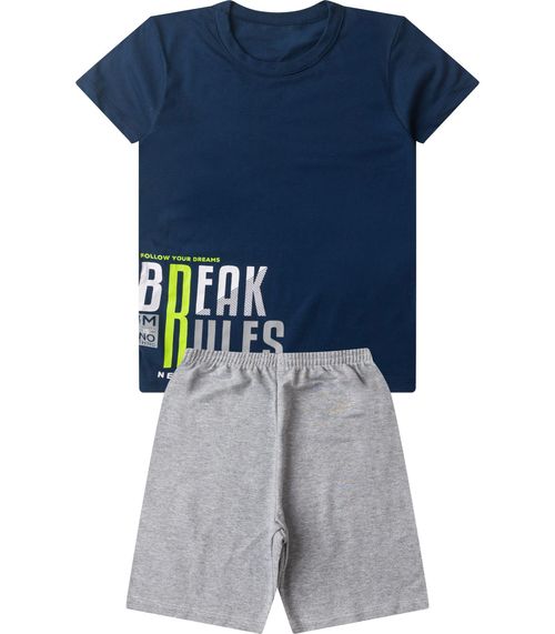 Conjunto Infantil Menino Básico Curto Select Azul
