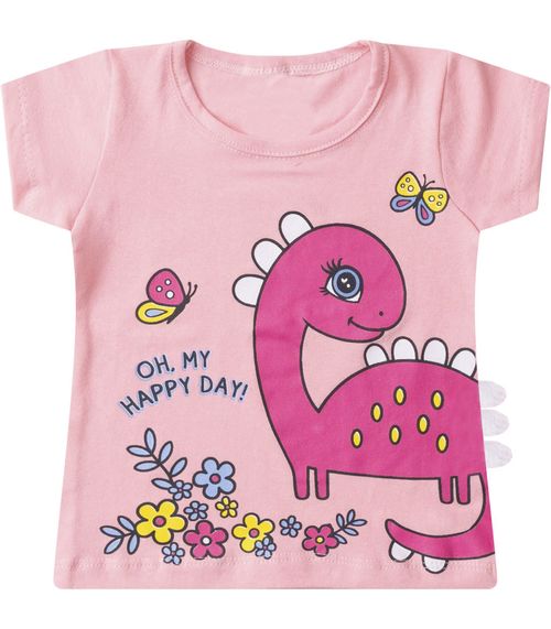 Conjunto Infantil Menina Curto Interativo Select Rosa