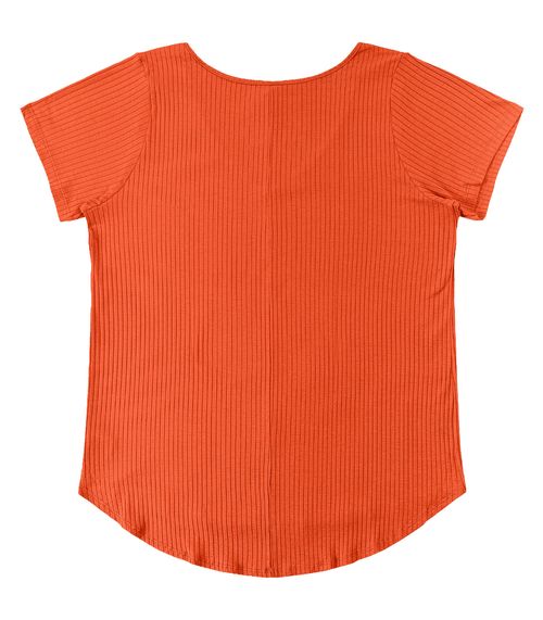 Blusa Feminina Plus Size da Infinita Cor Laranja