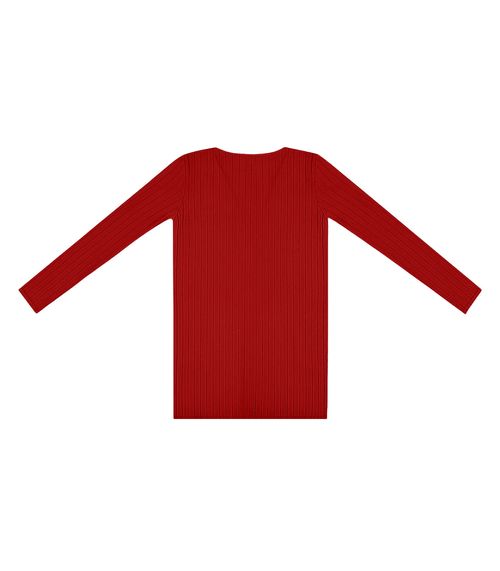 Cardigan Feminino Canelado Infinita Cor Laranja