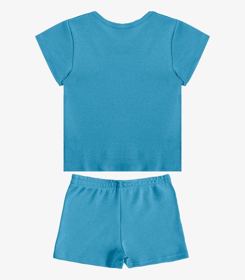 Conjunto Infantil Blusa com Shorts Select Azul