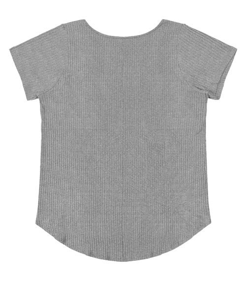 Blusa Feminina Plus Size da Infinita Cor Cinza