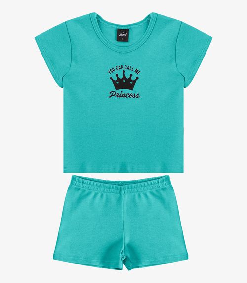 Conjunto Infantil Blusa com Shorts Select Verde