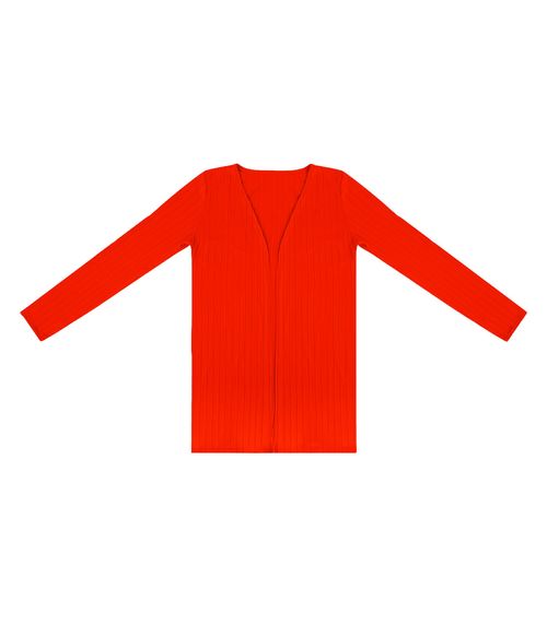 Cardigan Feminino Canelado Infinita Cor Vermelho